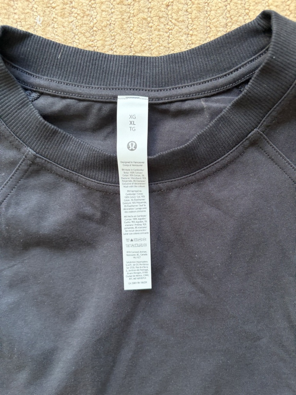 lululemon athletica Cotton Jersey Open-Back Mini Dress, Black, XL - Picture 5 of 9